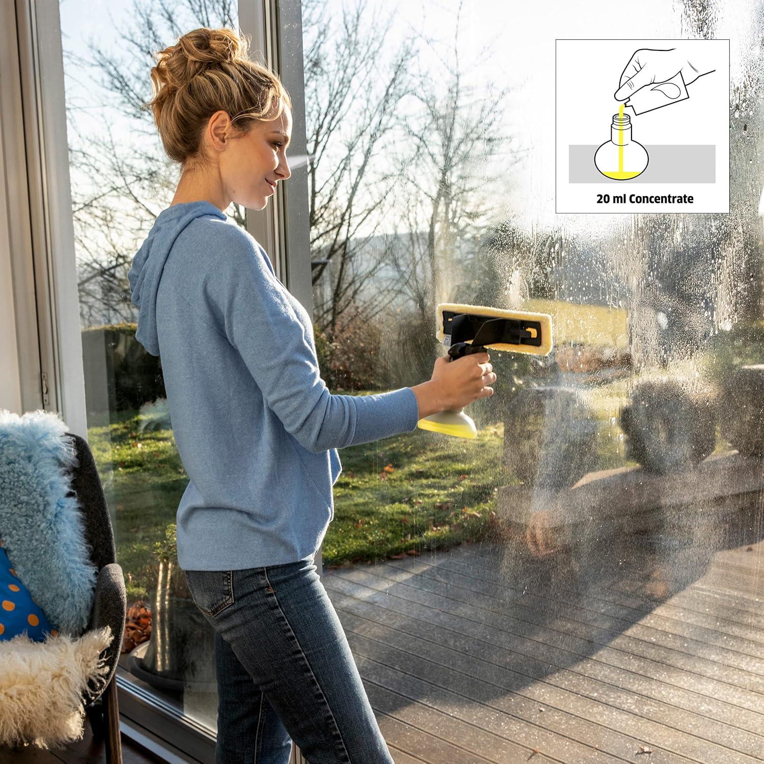 Buy KARCHER,Kärcher Window Cleaner Concentrate RM 500 – 500 ml Concentrate for Streak‑Free Cleaning of Windows, Glass, Mirrors & Shower Screens - Gadcet UK | UK | London | Scotland | Wales| Near Me | Cheap | Pay In 3 | Window Cleaner concentrate