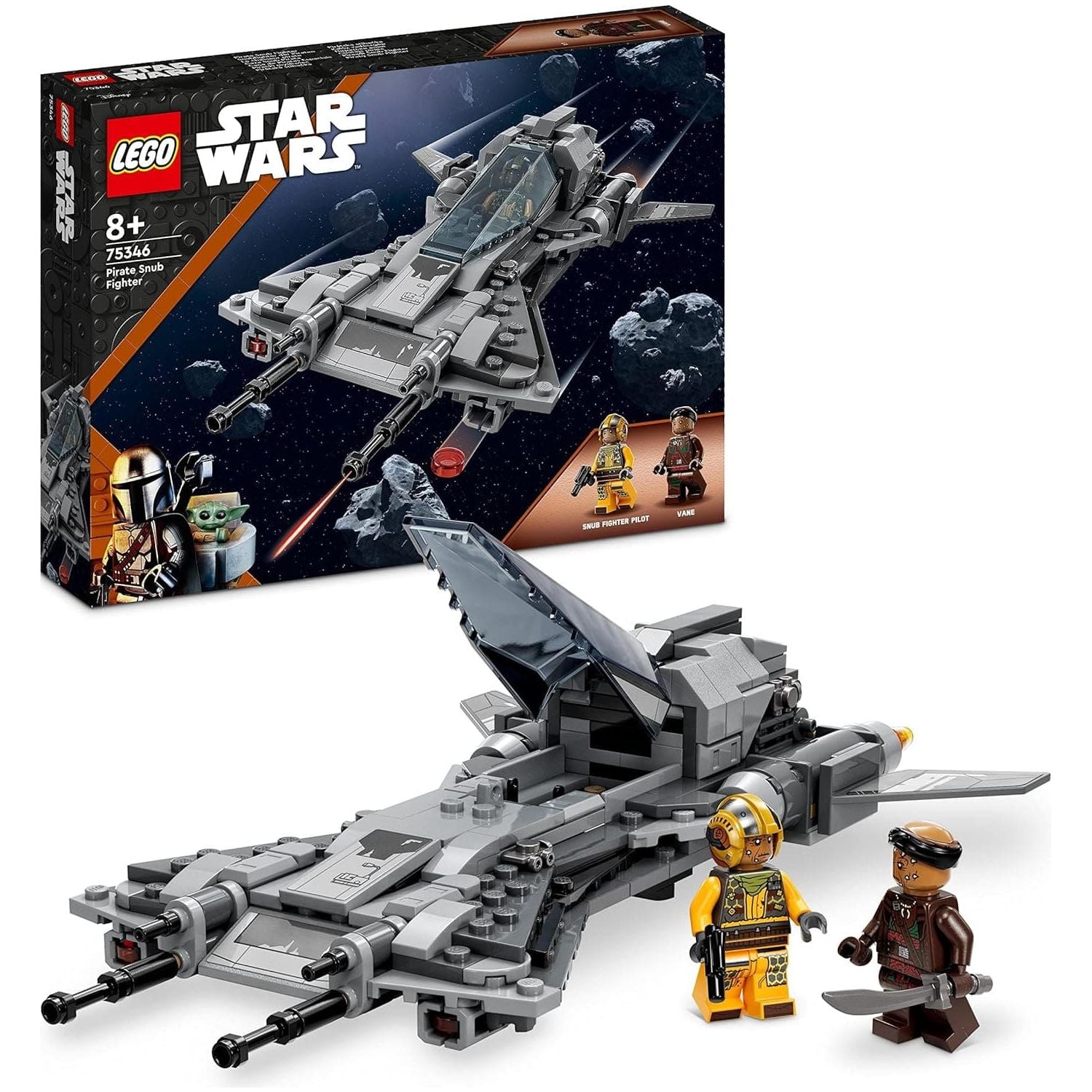 Buy LEGO,LEGO Star Wars Pirate Snub Fighter Set, The Mandalorian Season 3 Building Toy for Kids, Boys & Girls with Model Starfighter, Pilot and Vane Minifigures, Collectible Gift Idea 75346 - Gadcet UK | UK | London | Scotland | Wales| Near Me | Cheap | Pay In 3 | Toys & Games