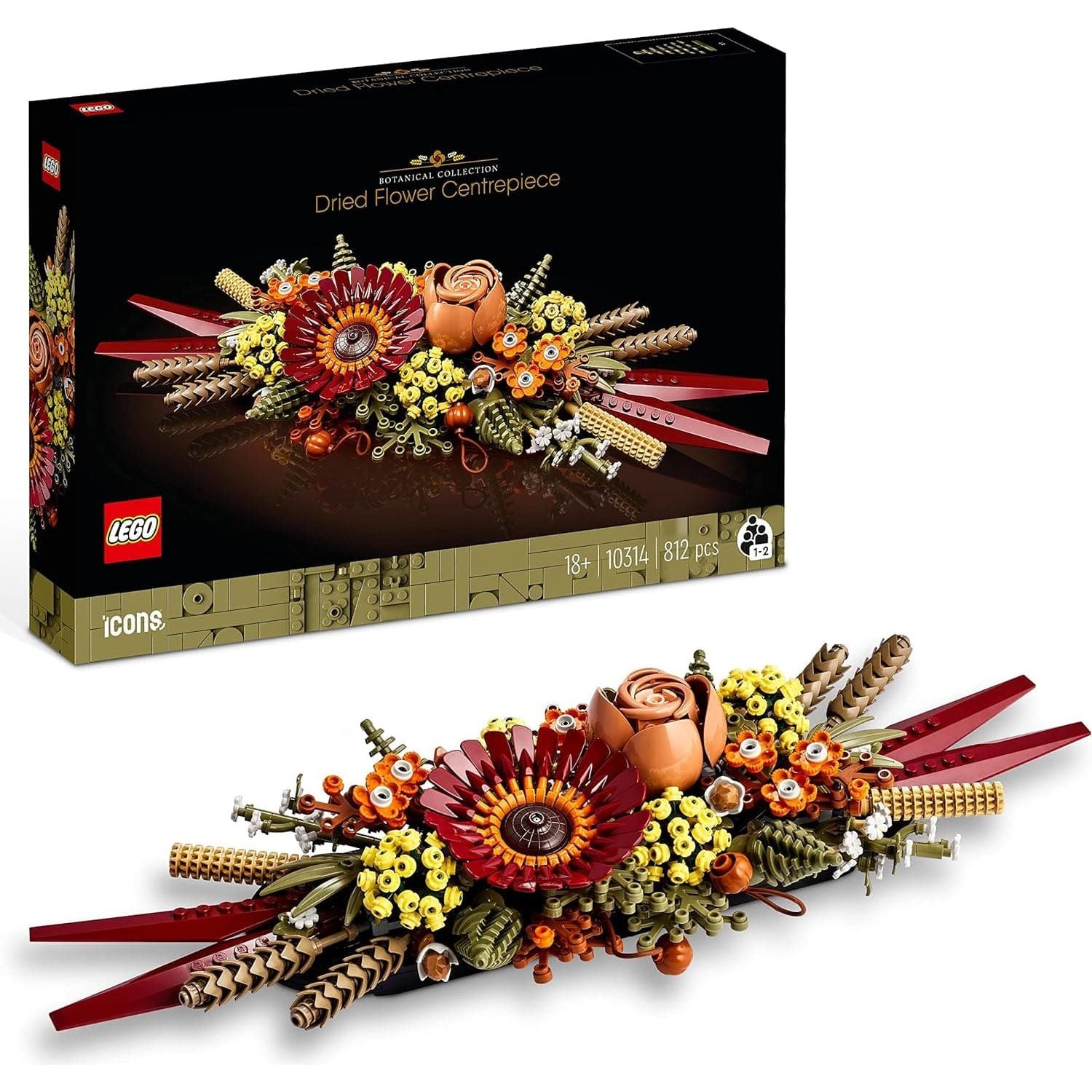 Buy LEGO,LEGO 10314 Icons Dried Flower Centrepiece, Botanical Collection Crafts Set for Adults, Artificial Flowers with Rose and Gerbera, Table or Wall Decoration, Unique Home Décor Gift for Wife or Husband - Gadcet UK | UK | London | Scotland | Wales| Ireland | Near Me | Cheap | Pay In 3 | Toys