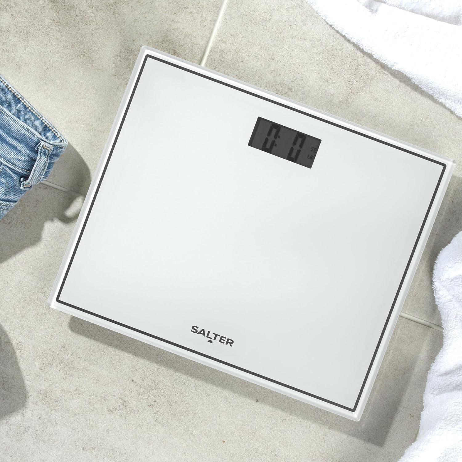Buy Salter,Salter 9207 WH3R Compact Bathroom Scale – Digital Bodyweight Scale with LCD Display, 150kg Capacity - Gadcet UK | UK | London | Scotland | Wales| Near Me | Cheap | Pay In 3 | Smart Scale