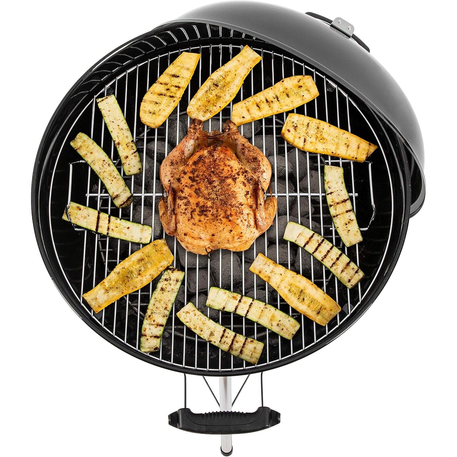 Buy Weber,Weber Original Kettle Charcoal Grill Barbecue, 57cm E-5710 BBQ Grill with Lid Cover, Thermometer, Stand & Wheels Freestanding Outdoor Oven & Cooker with Porcelain-Enamelled Bowl - Black - Gadcet UK | UK | London | Scotland | Wales| Near Me | Cheap | Pay In 3 | Outdoor Grills