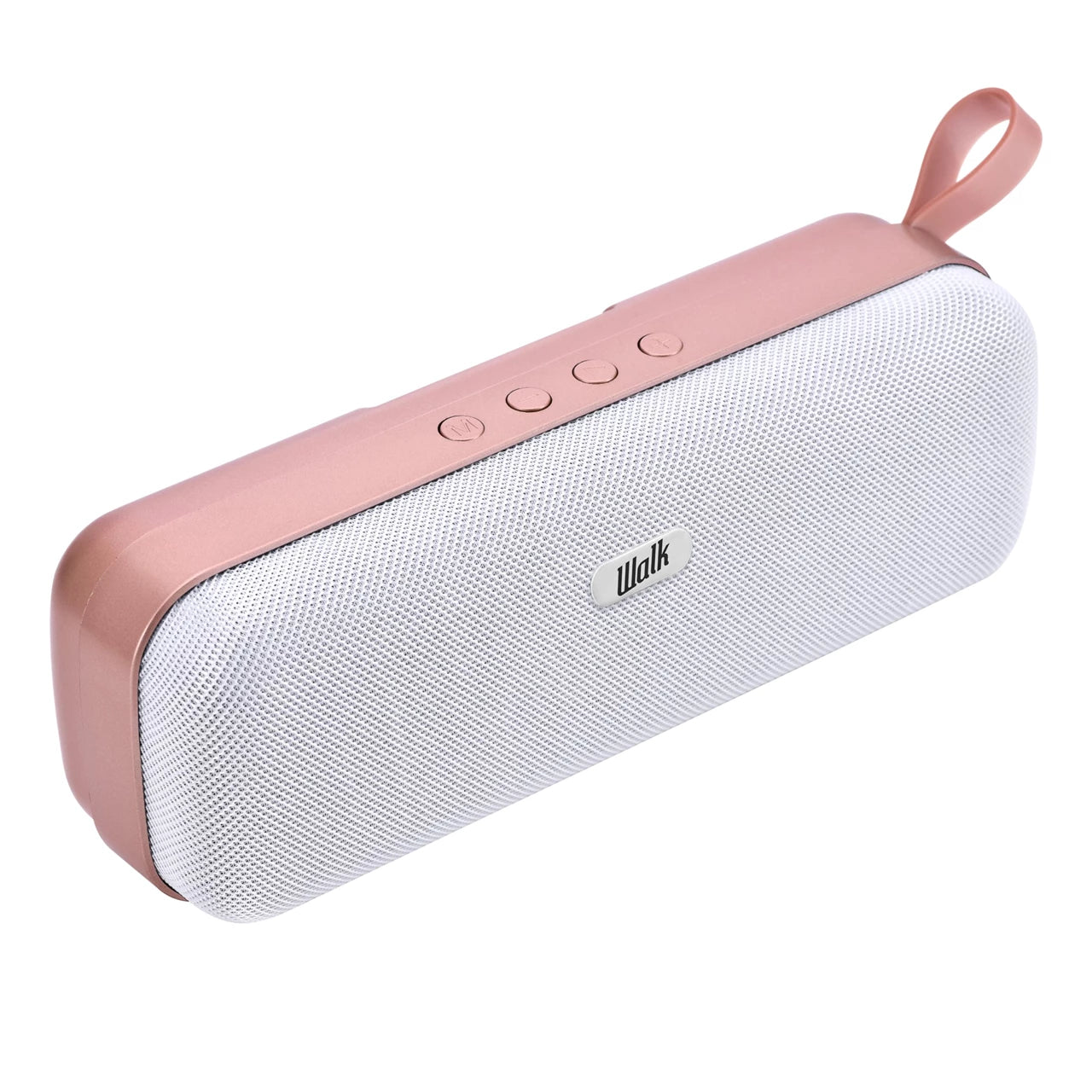 Buy Walk,Walk Audio H204 Rose Gold Bluetooth Speaker – Portable Fabric Wireless Speaker with 2 x 5W Sound, Bass Boost & Built-In Mic - Gadcet UK | UK | London | Scotland | Wales| Near Me | Cheap | Pay In 3 | Speaker