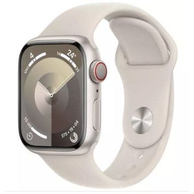 Buy Apple,Apple Watch Series 9 GPS + Cellular, 41mm Starlight Aluminium Case with Starlight Sport Band, S/M - Gadcet UK | UK | London | Scotland | Wales| Near Me | Cheap | Pay In 3 | Smart Watches