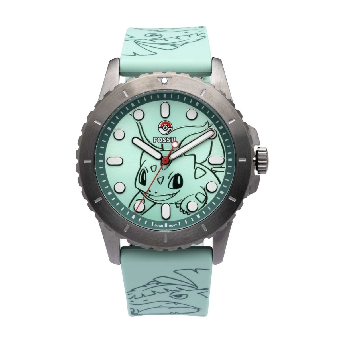 Buy Pokemon,Pokémon Center × Fossil Bulbasaur Green Watch FS5956 - Gadcet UK | UK | London | Scotland | Wales| Near Me | Cheap | Pay In 3 | Watch