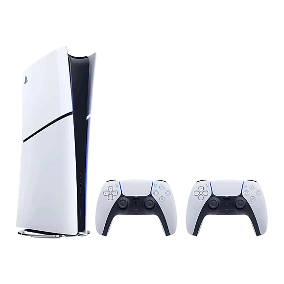 Buy PlayStation,PlayStation 5 Digital Slim Console Bundle with Two Dual Sense Wireless Controllers - Gadcet UK | UK | London | Scotland | Wales| Near Me | Cheap | Pay In 3 | PlayStation 5