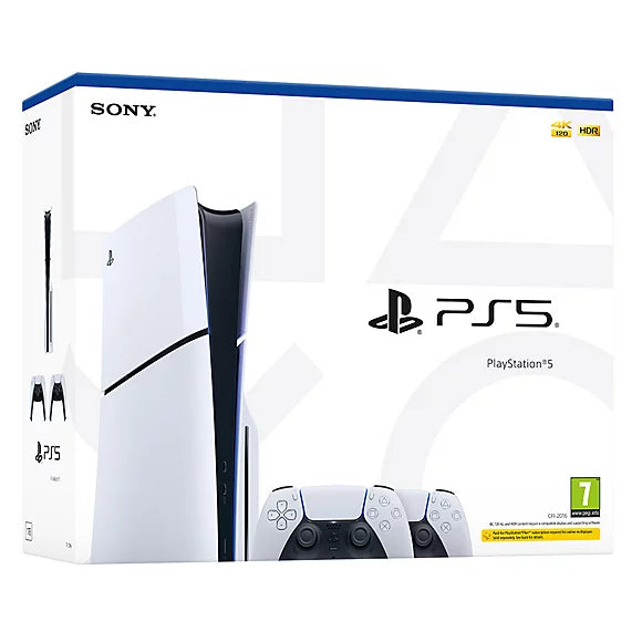 Buy PlayStation,Sony PlayStation 5 Slim Disc Edition Console Bundle (PS5) – 1TB SSD, Disc Version, DualSense Wireless Controllers x2 - Gadcet UK | UK | London | Scotland | Wales| Near Me | Cheap | Pay In 3 | Video Game Consoles