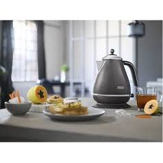 Buy DELONGHI,DELONGHI Icona Metallics KBOT3001.GY Jug Kettle – Grey - Gadcet UK | UK | London | Scotland | Wales| Near Me | Cheap | Pay In 3 | Electric Kettles
