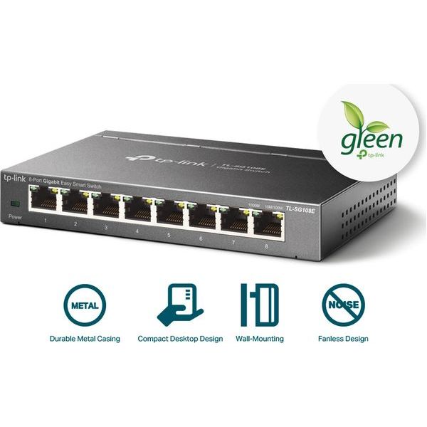 Buy TP-LINK,TP-Link TL-SG108E 8-Port Gigabit Easy Smart Network Switch – Managed Desktop Ethernet Switch - Gadcet UK | UK | London | Scotland | Wales| Near Me | Cheap | Pay In 3 | Gigabit Switches