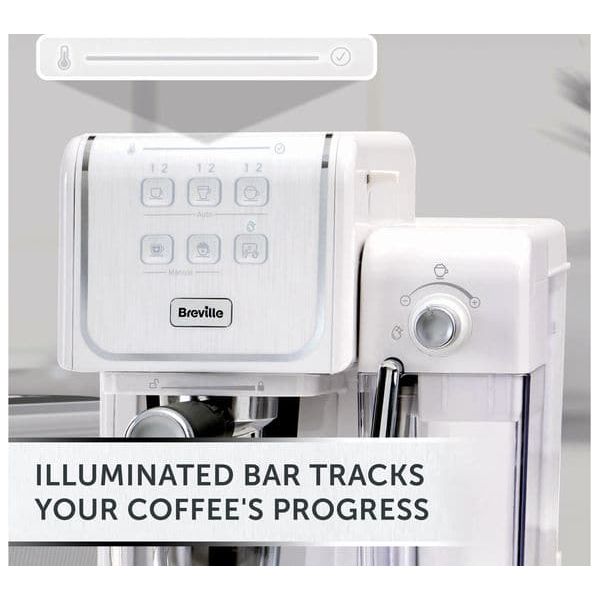 BREVILLE One-Touch CoffeeHouse II VCF147 Coffee Machine - White - 9
