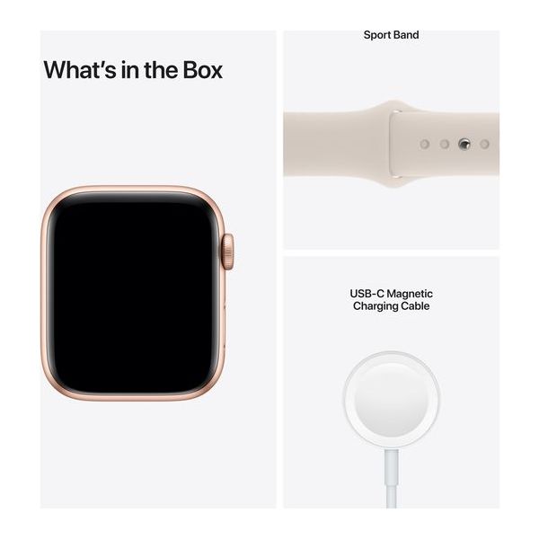 Buy Apple,Apple Watch SE (GPS) 44mm Gold Aluminium with Starlight Sports Band - Gadcet UK | UK | London | Scotland | Wales| Near Me | Cheap | Pay In 3 | Smart Watch