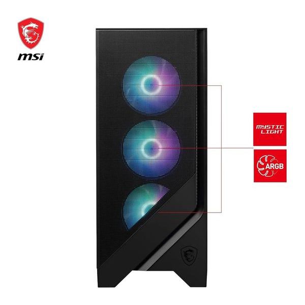Buy MSI,MSI MAG FORGE 320R AIRFLOW ATX Mid-Tower PC Case Black - Gadcet UK | UK | London | Scotland | Wales| Near Me | Cheap | Pay In 3 | Desktop Computer & Server Case