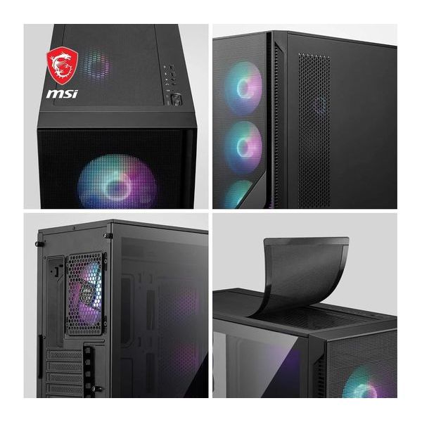 Buy MSI,MSI MAG FORGE 320R AIRFLOW ATX Mid-Tower PC Case Black - Gadcet UK | UK | London | Scotland | Wales| Near Me | Cheap | Pay In 3 | Desktop Computer & Server Case