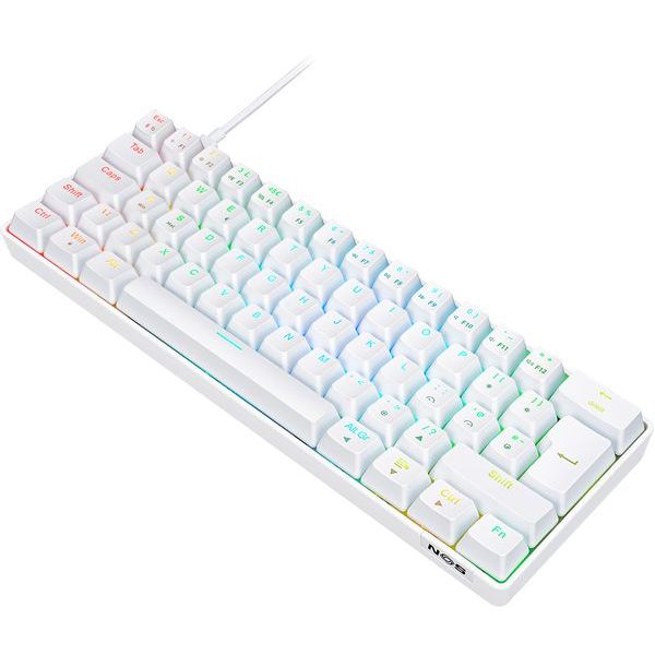 Buy NOS,NOS C-450 Mini Pro RGB Mechanical Gaming Keyboard - White - Gadcet UK | UK | London | Scotland | Wales| Near Me | Cheap | Pay In 3 | Keyboards