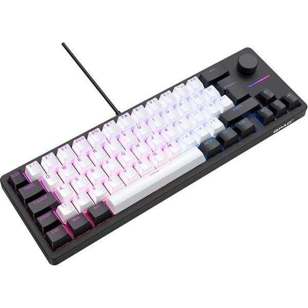Buy QPAD,QPAD QPAD Loop 65 Model 1 Gasket Mechanical Gaming Keyboard - Black & White - Gadcet UK | UK | London | Scotland | Wales| Near Me | Cheap | Pay In 3 | Keyboards