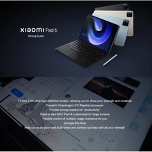 Buy Xiaomi,Xiaomi Pad 6 11" 144Hz 6GB/128GB WiFi, 8840mAh, 33W Charging, 13MP, Dolby Atmos, Bluetooth 5.2 - Gravity Gray - Gadcet UK | UK | London | Scotland | Wales| Near Me | Cheap | Pay In 3 | Tablet Computers