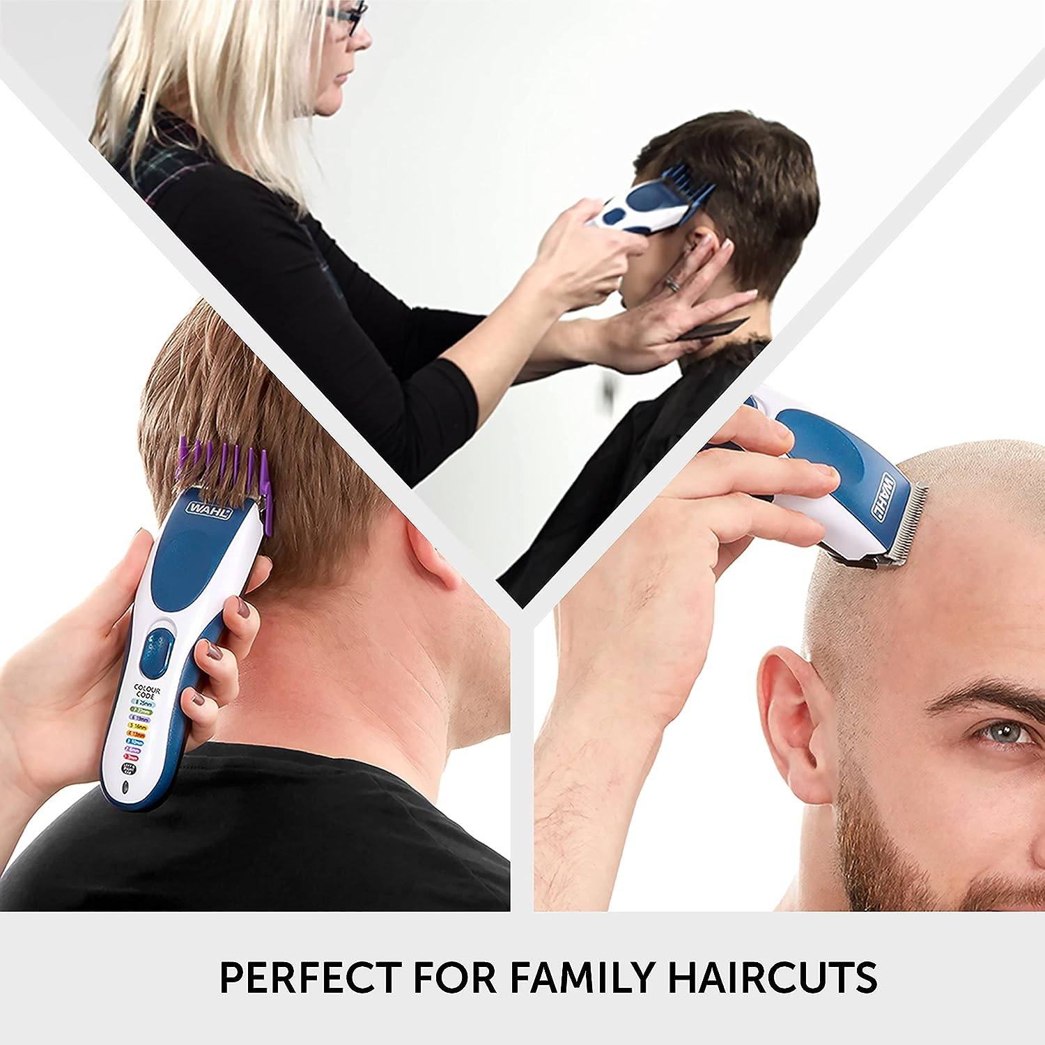 Buy WAHL,Wahl Colour Pro Cordless Clipper Kit Soft Hairbrush Neck Duster - 12 Colour - Gadcet UK | UK | London | Scotland | Wales| Ireland | Near Me | Cheap | Pay In 3 | Hair Clippers & Trimmers