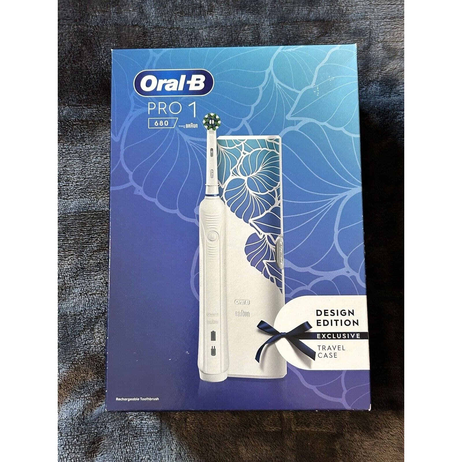 Buy Oral B,ORAL B Cross Action PRO 1 680 Electric Toothbrush Design Edition - Blue - Gadcet UK | UK | London | Scotland | Wales| Ireland | Near Me | Cheap | Pay In 3 | Toothbrush Accessories