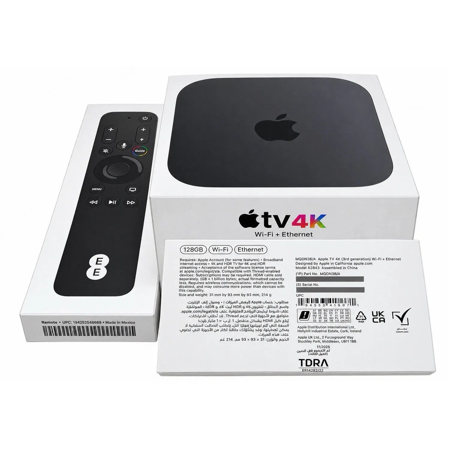 Apple TV 4K 3rd Gen 128GB Wi-Fi + Ethernet with Siri Remote