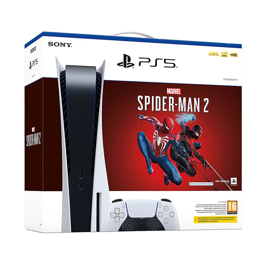 Buy ps5,PlayStation 5 Console: Marvel's Spider-Man 2 Bundle - Gadcet UK | UK | London | Scotland | Wales| Ireland | Near Me | Cheap | Pay In 3 | Video Game Consoles