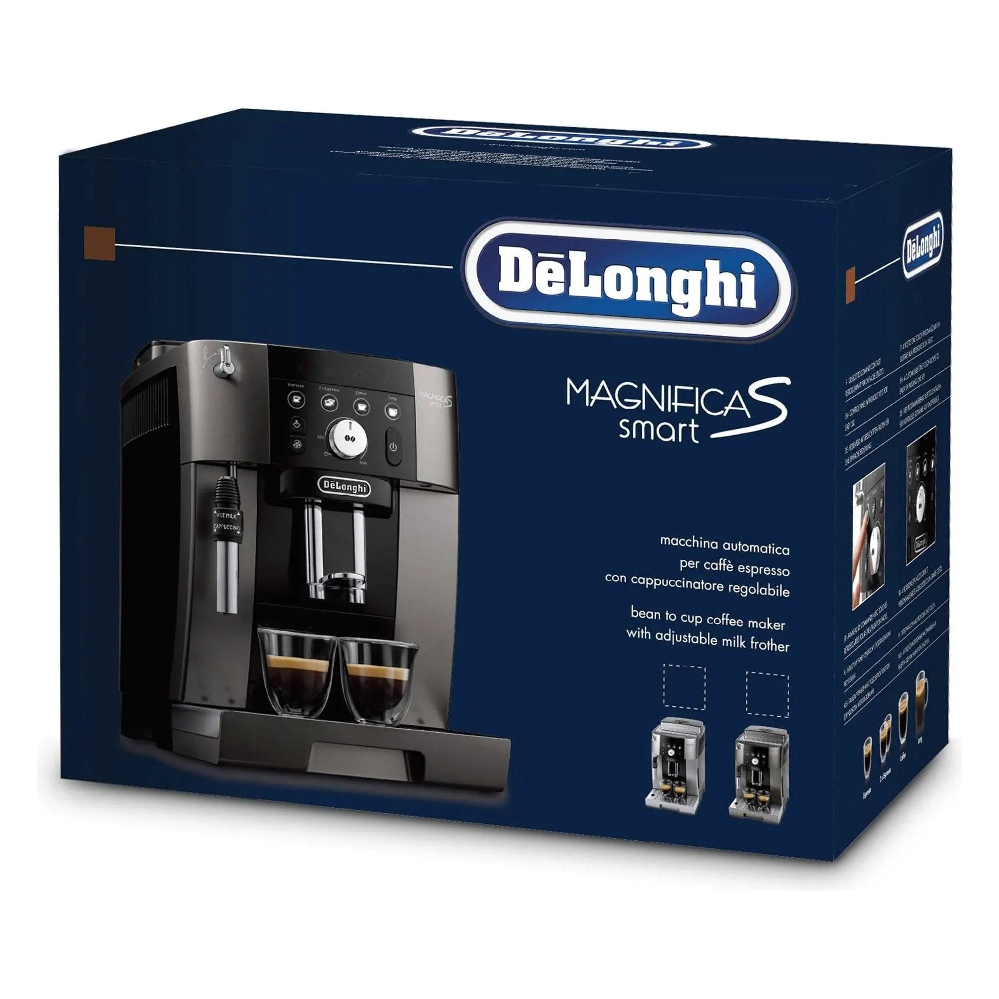 Buy Delonghi,DELONGHI Magnifica S ECAM250.33.TB Bean to Cup Coffee Machine - Titanium Black - Gadcet UK | UK | London | Scotland | Wales| Ireland | Near Me | Cheap | Pay In 3 | Coffee Makers & Espresso Machines