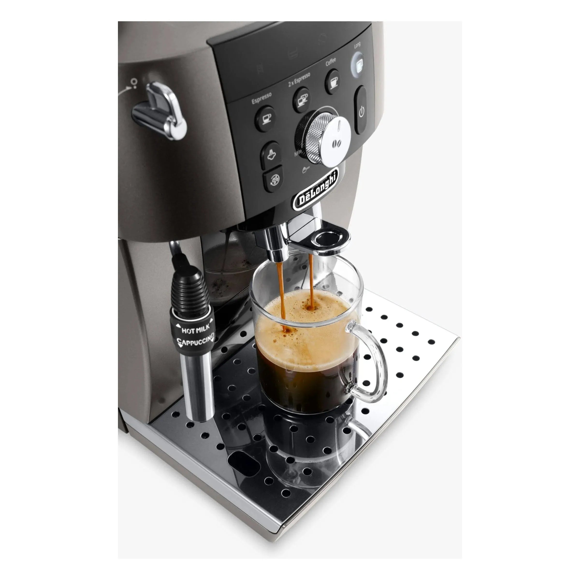 Buy Delonghi,DELONGHI Magnifica S ECAM250.33.TB Bean to Cup Coffee Machine - Titanium Black - Gadcet UK | UK | London | Scotland | Wales| Ireland | Near Me | Cheap | Pay In 3 | Coffee Makers & Espresso Machines