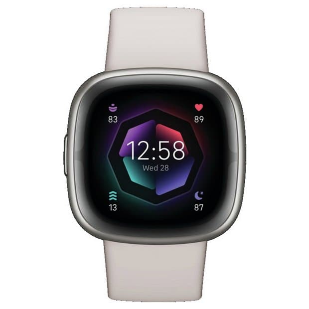 Fitbit,Fitbit Sense 2 Smart Watch - Lunar White/Platinum - Gadcet.com