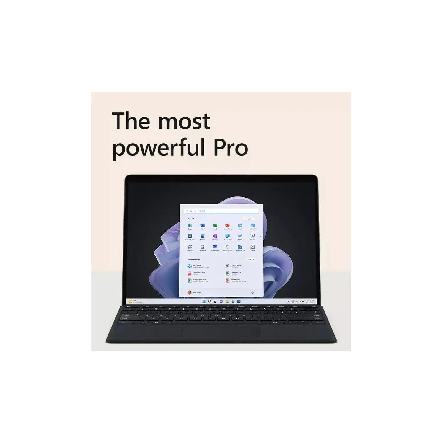 Microsoft Surface Pro 9 13in, Intel Core i5 - 1235U, 8GB 256GB 2-in-1 Laptop - QEZ-00020