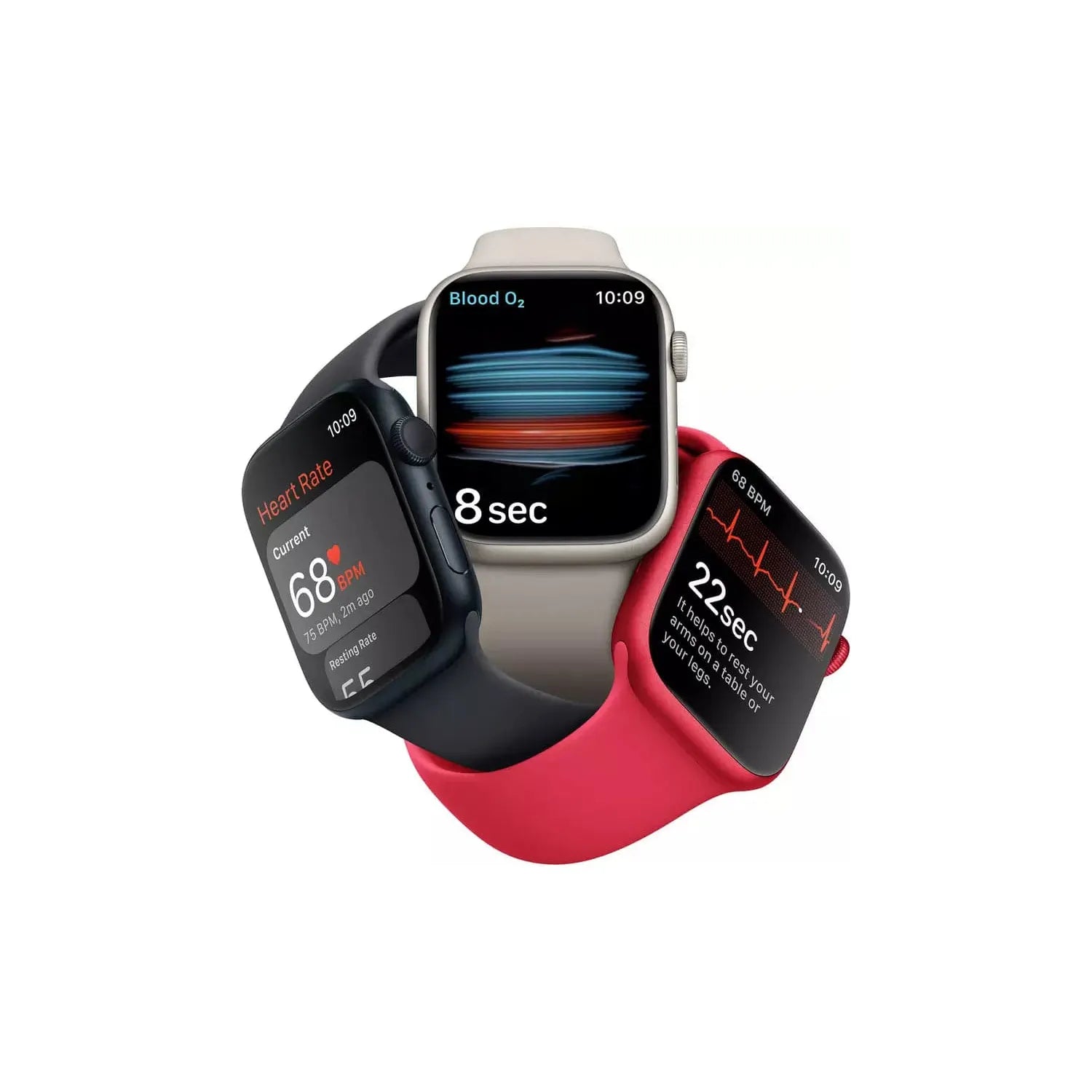 Apple,Apple Watch Series 8 GPS 41mm Midnight Alu Case/Midnight Sport Band - Gadcet.com