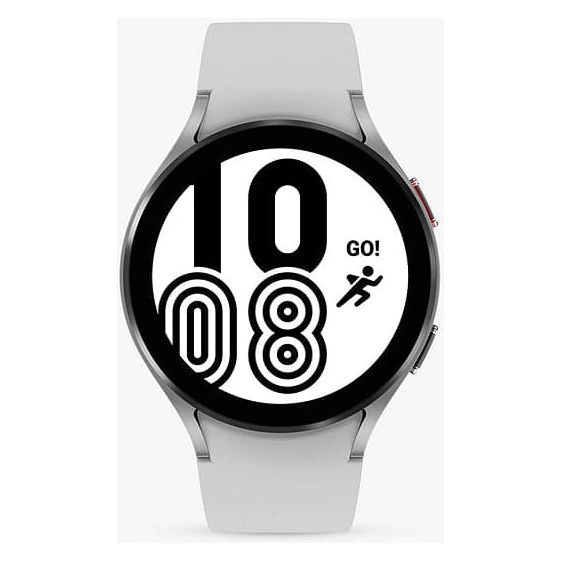 Buy Samsung,SAMSUNG Galaxy Watch4 BT Smart Watch, 44 mm - Aluminium, Silver - Gadcet.com | UK | London | Scotland | Wales| Ireland | Near Me | Cheap | Pay In 3 | smart watch