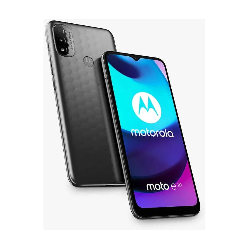Motorola,Motorola E20 4G 32GB Storage, 2GB RAM, Dual Sim Nano - Grey - Unlocked - Gadcet.com
