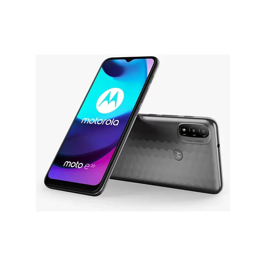 Motorola,Motorola E20 4G 32GB Storage, 2GB RAM, Dual Sim Nano - Grey - Unlocked - Gadcet.com