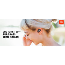 JBL Tune 120 - truly wireless in-ear Bluetooth headphones in white