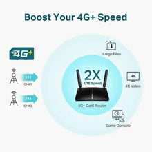 TP-Link AC1200 4G+ Cat6 Wireless Dual Band Gigabit Router, 4G/3G Network SIM Slot Unlocked, MU-MIMO technology, No Configuration required, Support Guest Network & Parental Control (Archer MR600) - 4