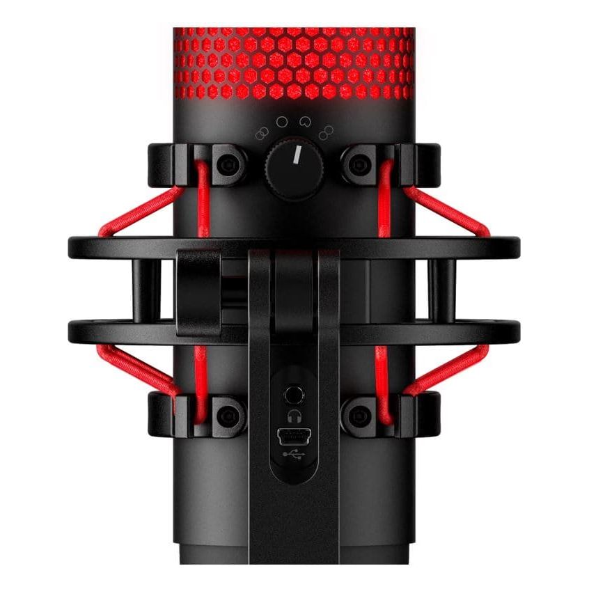 HP HyperX 4P5P6AA QuadCast – Standalone Microphone for streamers, content creators and gamers PC, PS4, and Mac Black