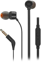 JBL T110 Universal In-Ear Headphones with Remote Control and Microphone, Black - Gadcet.com