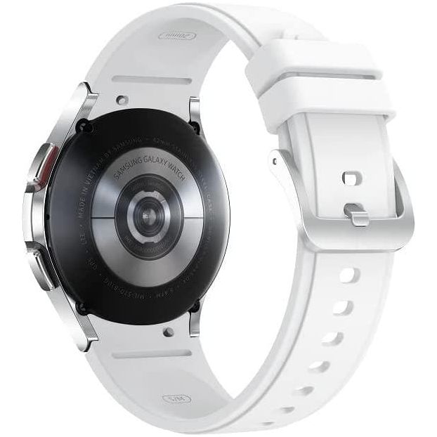 Buy Samsung,Samsung Galaxy Watch4 Classic 46mm 4G Smart Watch - Silver - Unlocked - Gadcet.com | UK | London | Scotland | Wales| Ireland | Near Me | Cheap | Pay In 3 | smart watch