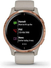 Garmin Venu, GPS Smartwatch with Bright Touchscreen Display, Features Music, Body Energy Monitoring, Animated Workouts, Pulse Ox Sensors and More, Light Sand with Rose Gold - Gadcet.com