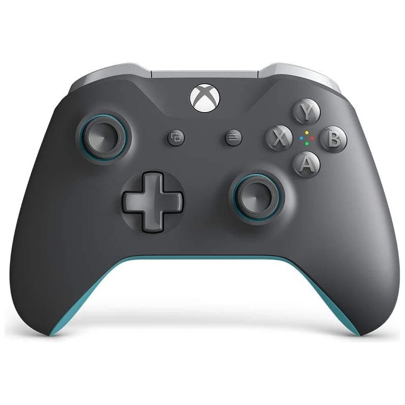 Microsoft Official Xbox Grey and Blue Wireless Controller