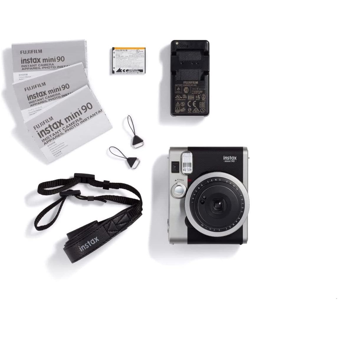 FUJIFILM,Fujifilm instax mini 90 Neo Classic Spot Camera - Black - Gadcet.com