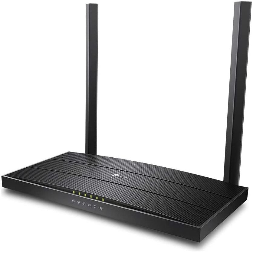 TP-Link,TP-Link AC1200 Wireless MU-MIMO VDSL/ADSL Modem Router, Dual-Band, Wi-Fi Speed Up To 1.2 Gbps, OneMeshTM, Versatile Connectivity, 4 x Gigabit Ports +1x 2.0 USB Port, Easy setup (Archer VR400) - Gadcet.com