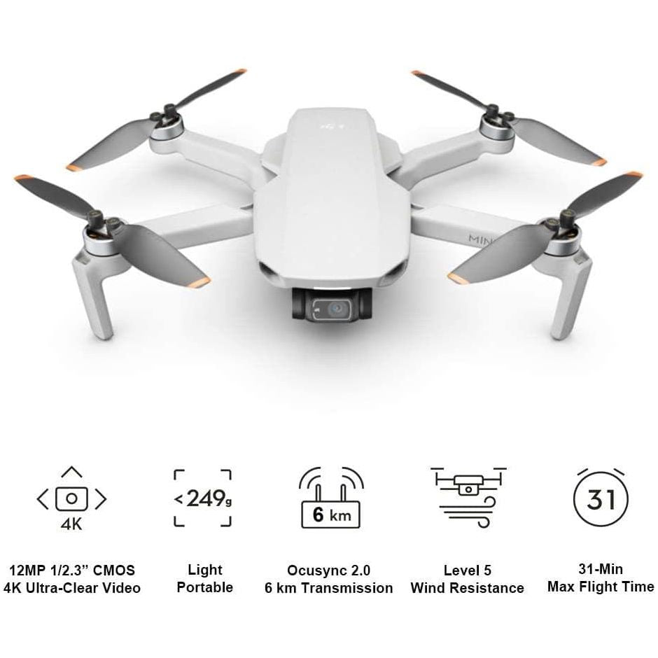 Buy DJI,DJI Mini 2 Fly More Combo - Ultralight and Foldable Drone Quadcopter, 3-Axis Gimbal with 4K Camera, 12MP Photo, 31 Minutes Flight Time, OcuSync 2.0 HD Video Transmission, QuickShots DJI Fly App, Grey - Gadcet.com | UK | London | Scotland | Wales| Ireland | Near Me | Cheap | Pay In 3 | Cameras