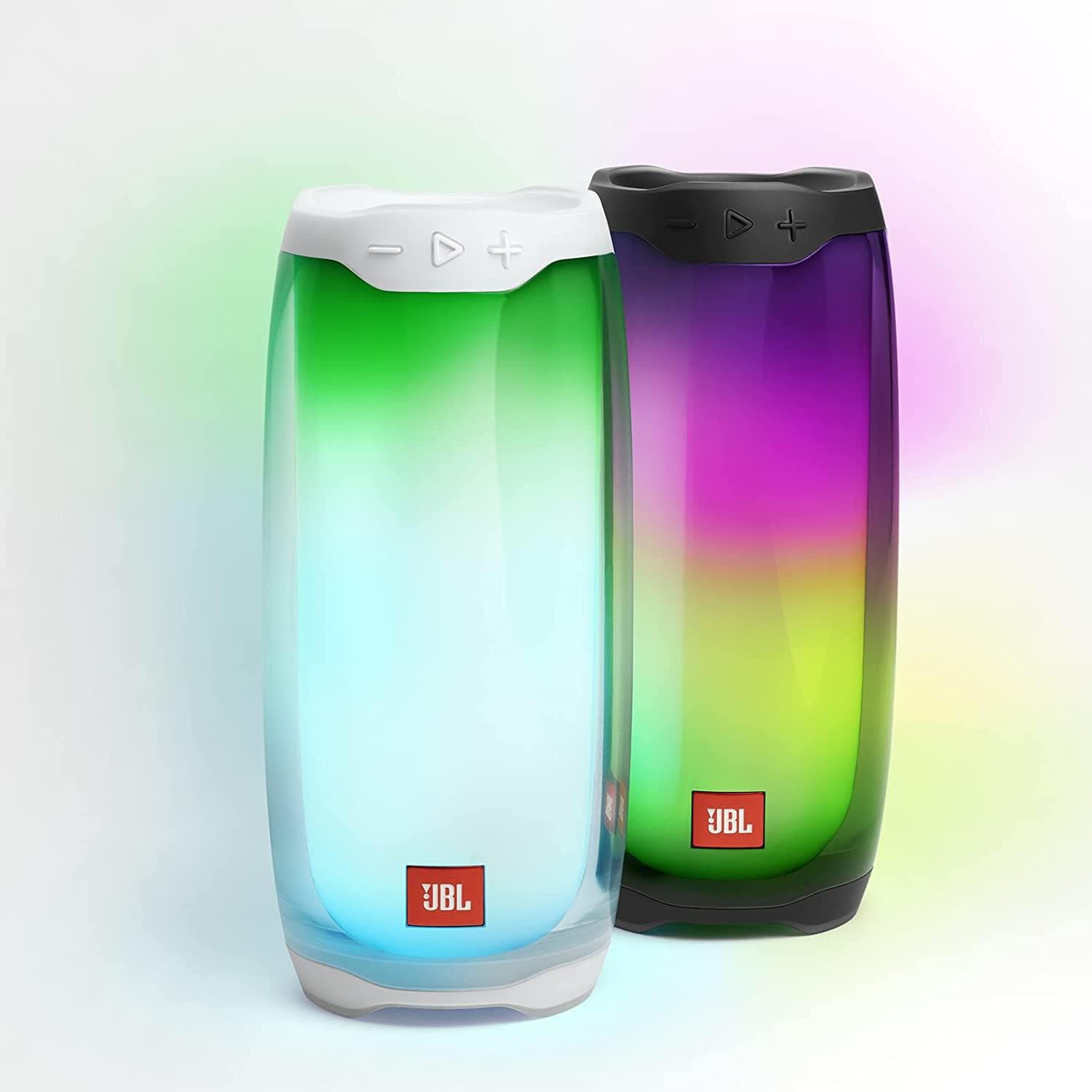 Buy JBL,JBL Pulse 4 - Waterproof speaker with bluetooth connectivity, LED light show, multi-speaker connectivity and PartyBoost function, in black - Gadcet.com | UK | London | Scotland | Wales| Ireland | Near Me | Cheap | Pay In 3 | Speakers