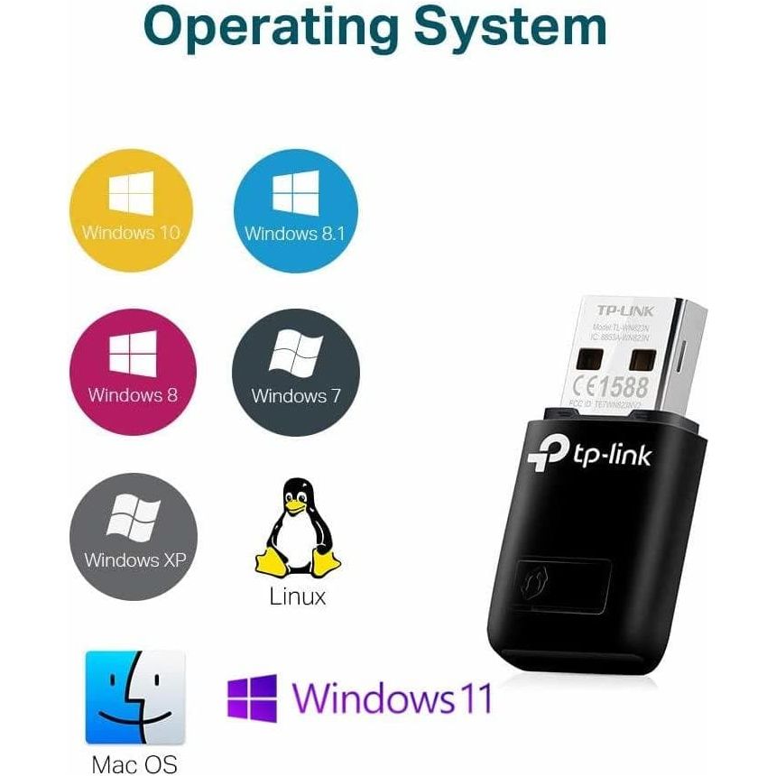 Buy TP-Link,TP-Link N300 Wi-Fi USB Adapter - TL-WN823N 300 Mbps - Gadcet.com | UK | London | Scotland | Wales| Ireland | Near Me | Cheap | Pay In 3 | Network Cards & Adapters