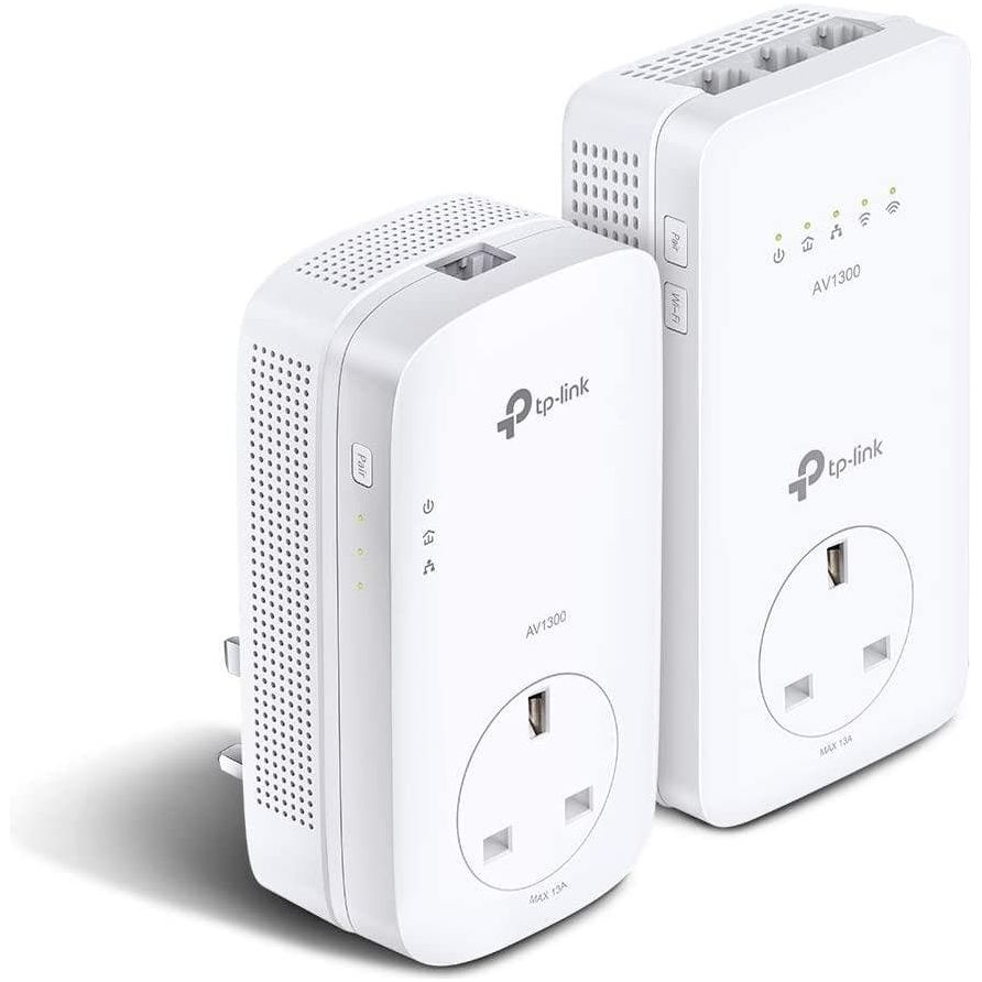Buy TP-Link,TP-Link TL-WPA8631P AV1300 Dual-Band Powerline Adapter Kit - White - Gadcet.com | UK | London | Scotland | Wales| Ireland | Near Me | Cheap | Pay In 3 | Network Cards & Adapters