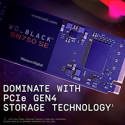 Buy WD,WD BLACK SN750 SE 1TB M.2 2280 PCIe Gen4 NVMe Gaming SSD up to 3600 MB/s read speed… - Gadcet.com | UK | London | Scotland | Wales| Ireland | Near Me | Cheap | Pay In 3 | Hard Drives