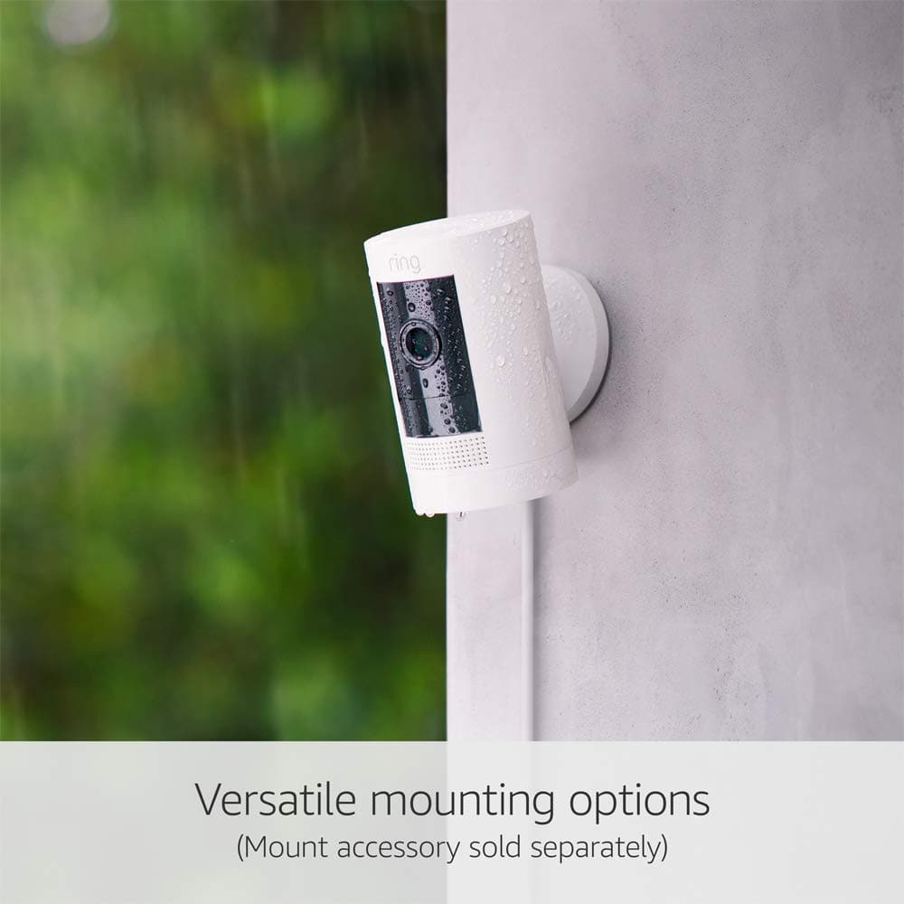 Ring,Ring Outdoor Camera Plug-In (Stick Up Cam) | HD outdoor Security Camera with 1080p video, Two-Way Talk, Wifi, Works with Alexa | alternative to CCTV system - Gadcet.com