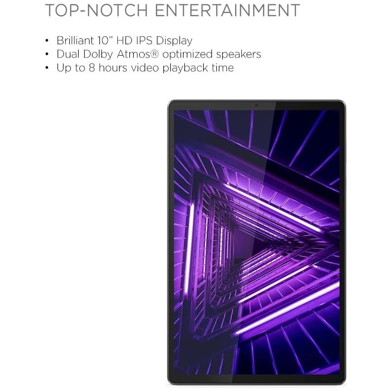 Lenovo,Lenovo M10 2nd Gen 10.1in 2.3GHz MediaTek Helio P22T, 2GB RAM, 32GB HD Tablet - Iron Grey - Gadcet.com