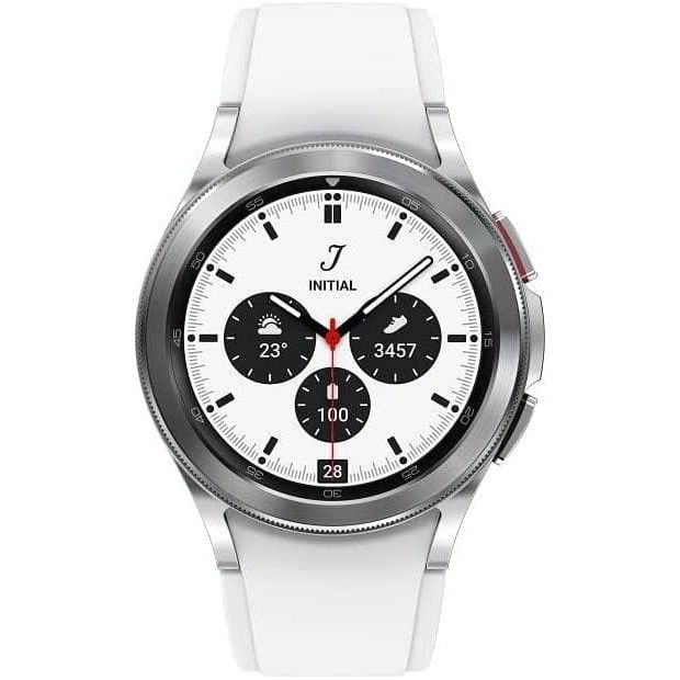 Buy Samsung,Samsung Galaxy Watch4 Classic 46mm 4G Smart Watch - Silver - Unlocked - Gadcet.com | UK | London | Scotland | Wales| Ireland | Near Me | Cheap | Pay In 3 | smart watch