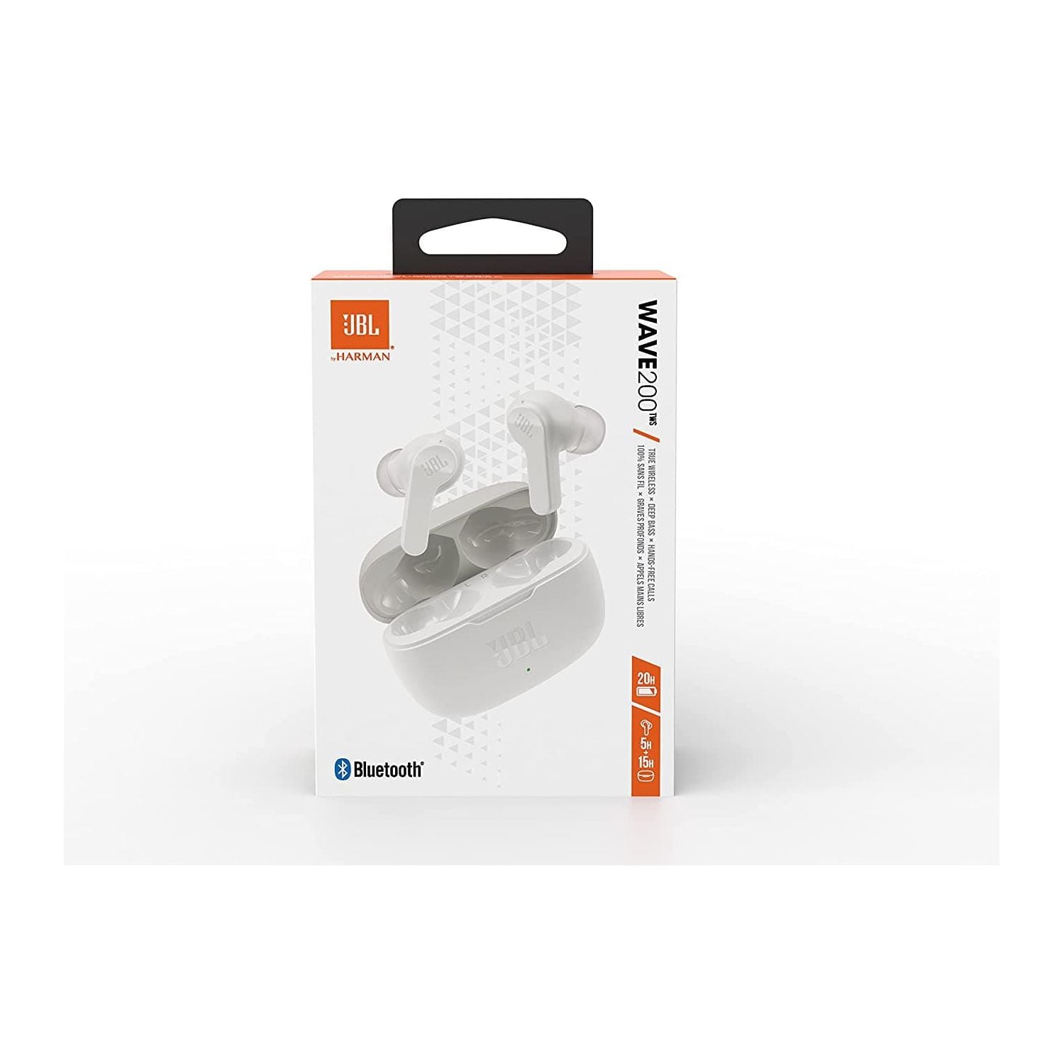 Buy JBL,JBL Wave 200TWS Wireless In-Ear Headphones - Bluetooth headphones with JBL Deep Bass Sound and IPX2 water resistance, complete with charging case, in white - Gadcet.com | UK | London | Scotland | Wales| Ireland | Near Me | Cheap | Pay In 3 |