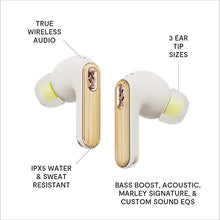 House Of Marley Redemption ANC 2 Wireless Earbuds - Active Noise Cancellation, In-Ear Sensors and Touch Control, Water and Sweat Resistant, Wireless Charging, USB-C Quick Charge, Charging Case